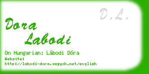 dora labodi business card